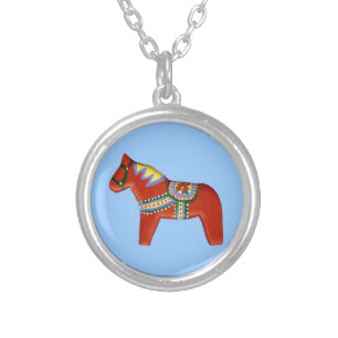 Red Dala Horse Necklace