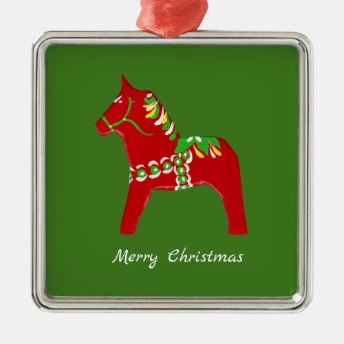 Red Dala Horse Ornament