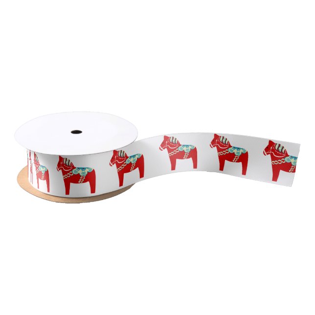Red Dala Horse Ribbon (Spool)