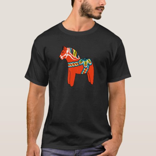 Red Dala Horse T_Shirt