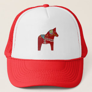 Red Dala Horse Trucker Hat
