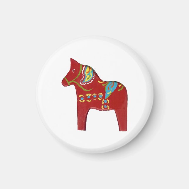 Red Dala magnet (Front)