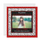 Red Damask Floral Photo Graduation Invitation