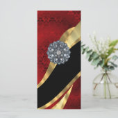 Red damask & gold (Standing Front)