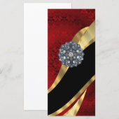 Red damask & gold (Front/Back)