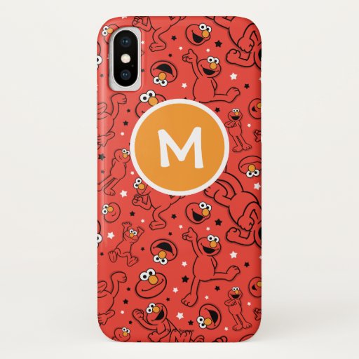 Red Dancing Elmo Pattern iPhone X Case
