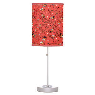 Red Dancing Elmo Pattern Table Lamp
