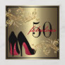 Red Dancing Shoes - Fabulous 50th Birthday Invitation