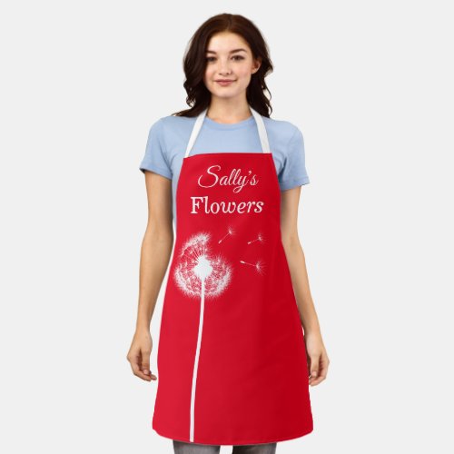 Red Dandelion Apron