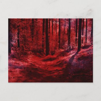 Red Dark And Dire Postcard by HotPinkGoblin at Zazzle