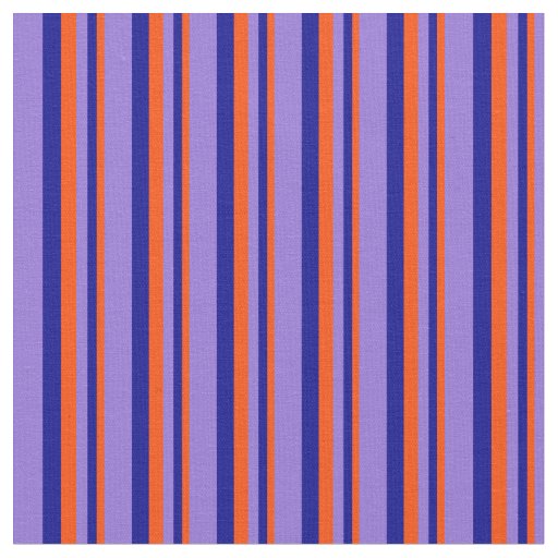 Red, Dark Blue, and Purple Stripes Fabric