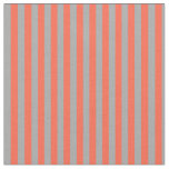 [ Thumbnail: Red & Dark Grey Colored Lines/Stripes Pattern Fabric ]