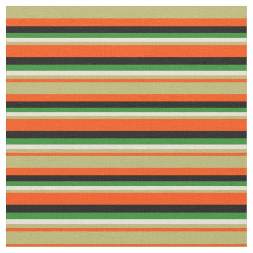 Red, Dark Khaki, Bisque, Forest Green, and Black Fabric