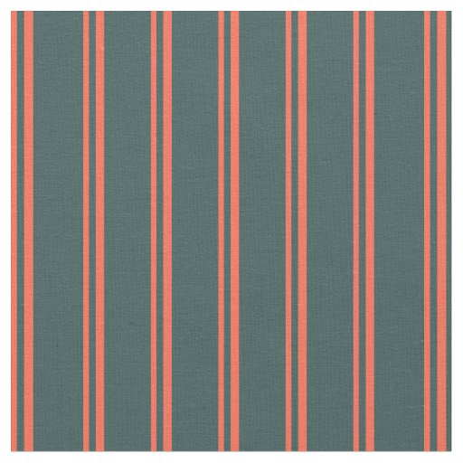 Red & Dark Slate Gray Lined/Striped Pattern Fabric