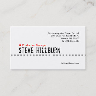 Red Dash Business Card 4