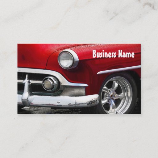 Customizable Red Dawn Chevy Business Cards