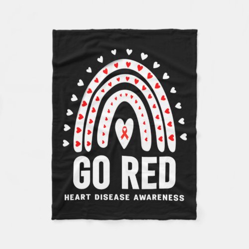 Red Day _ Go Red Heart Disease Month  Fleece Blanket