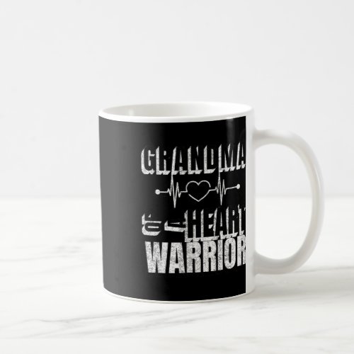 Red Day Grandma Of A Heart Warrior Saying  Coffee Mug