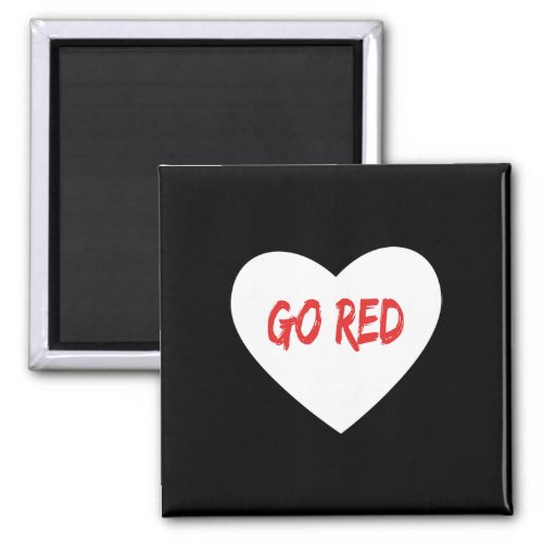 Red Day Heart Disease Month Gift  Magnet