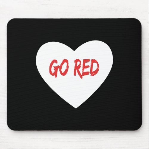 Red Day Heart Disease Month Gift  Mouse Pad