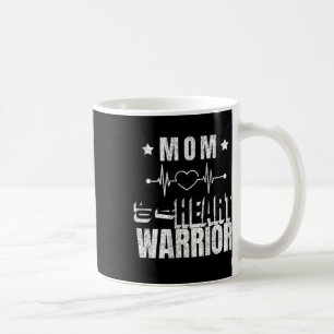 Red Day Mom Of A Heart Warrior Saying Coffee Mug