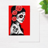 Red Day of the Dead Sugar Skull Girl (Desk)