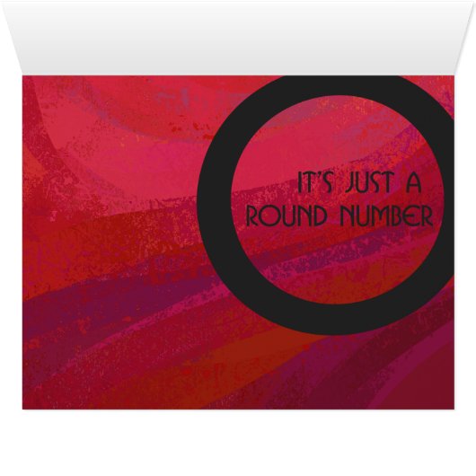Red Decade Birthdday Cards (Inside Horizontal (Bottom))