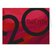 Red Decade Birthdday Cards (Front Horizontal)