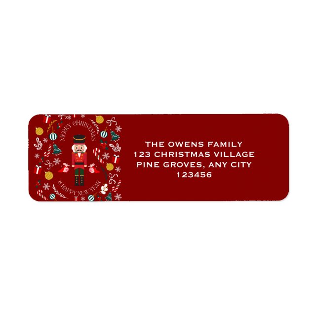 Red Decals Nutcracker Magic Label (Front)