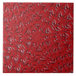 Red Decorative Ceramic Tile