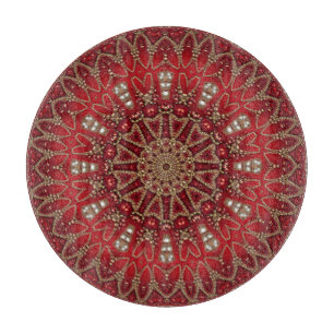 Red Decorative Cutting Board