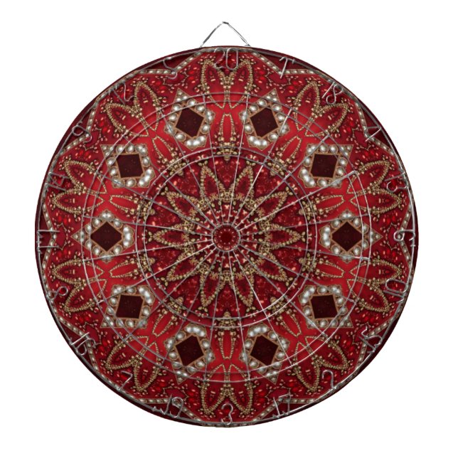 Red Decorative Dartboard (Front)
