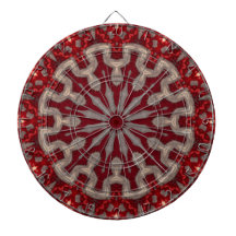 Red Decorative Dartboard