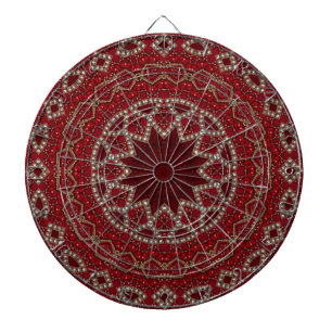 Red Decorative Dartboard