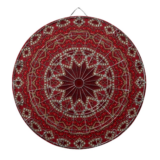 Red Decorative Dartboard (Front)