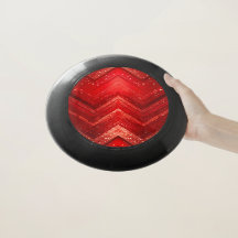 Red Decorative Glitter Frisbee