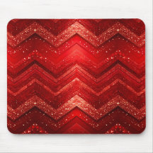 Red Decorative Glitter Mousepad
