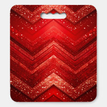 Red Decorative Glitter Stadium Seat Cushion