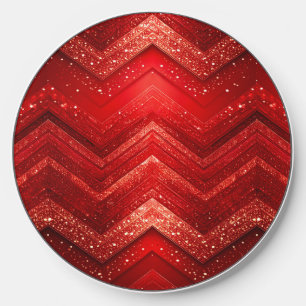 Red Decorative Glitter Wireless Charger