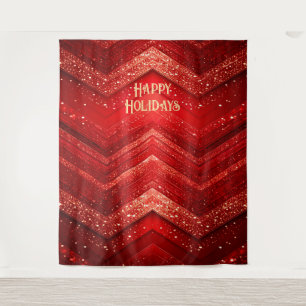 Red Decorative Holiday Backdrop