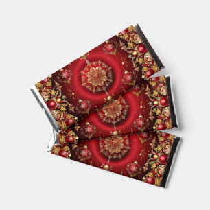 Red Decorative Holiday Hershey Bar Favors