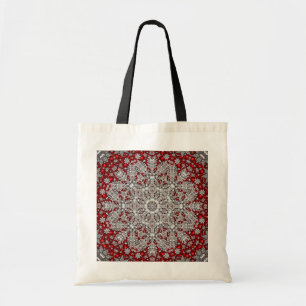Red Decorative Holiday Tote Bag