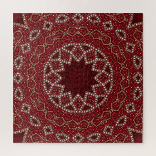 Red Decorative Jigsaw Puzzle