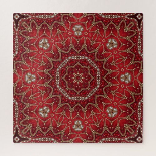Red Decorative Jigsaw Puzzle
