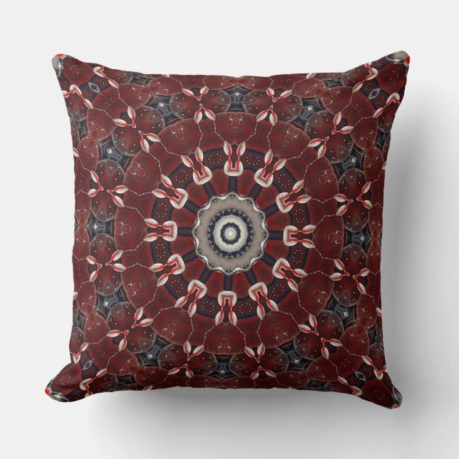 Red Decorative Throw Pillow (Front)