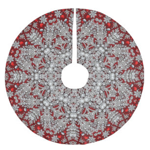Red Decorative Tree Skirt