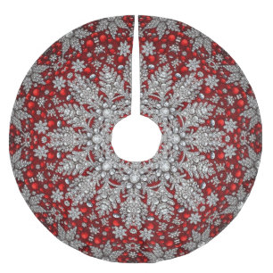 Red Decorative Tree Skirt