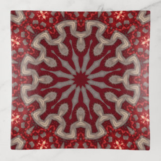 Red Decorative Trinket Tray