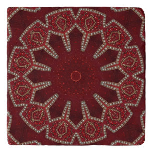 Red Decorative Trivet