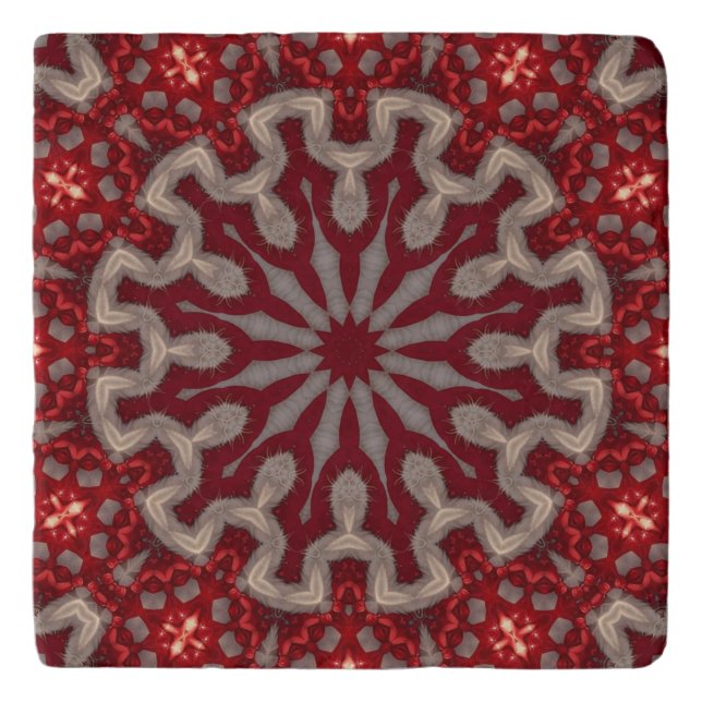 Red Decorative Trivet (Front)